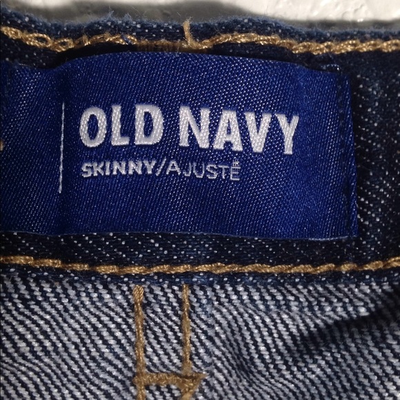 GIRL'S Old Navy Basic Skinny Dark Rinse Jeans 8 - Picture 4 of 6